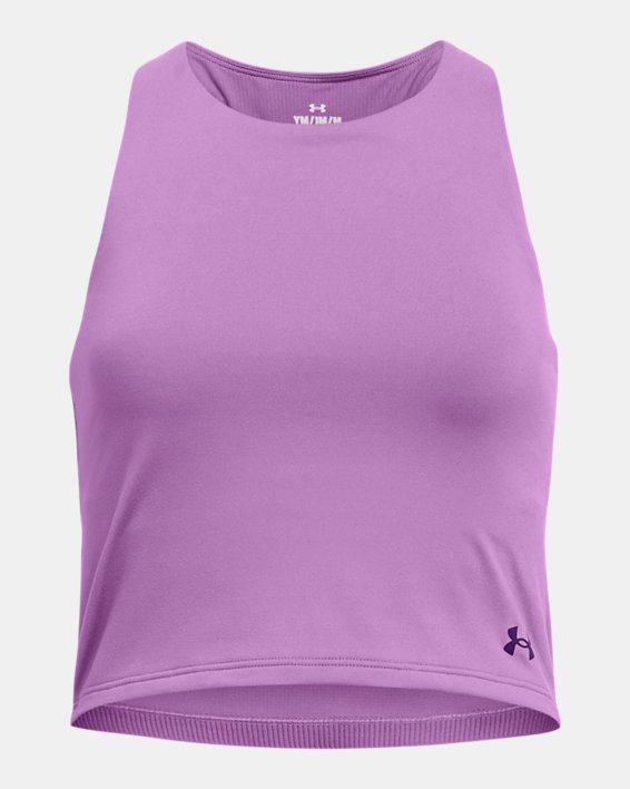 เสื้อกล้ามทรงคร็อป UA Motion สำหรับเด็กผู้หญิง in Purple image number 0